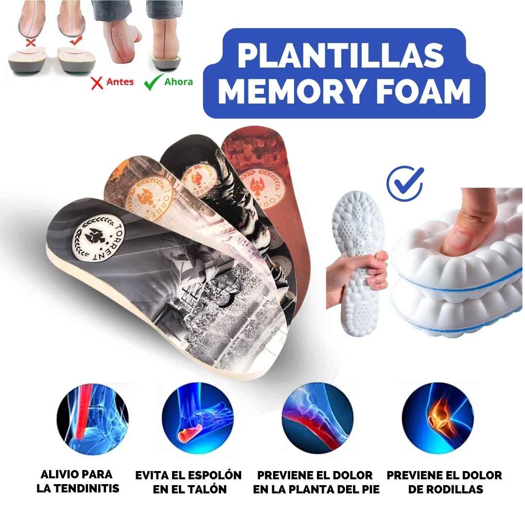 Plantilla Anatómica Memory Foam